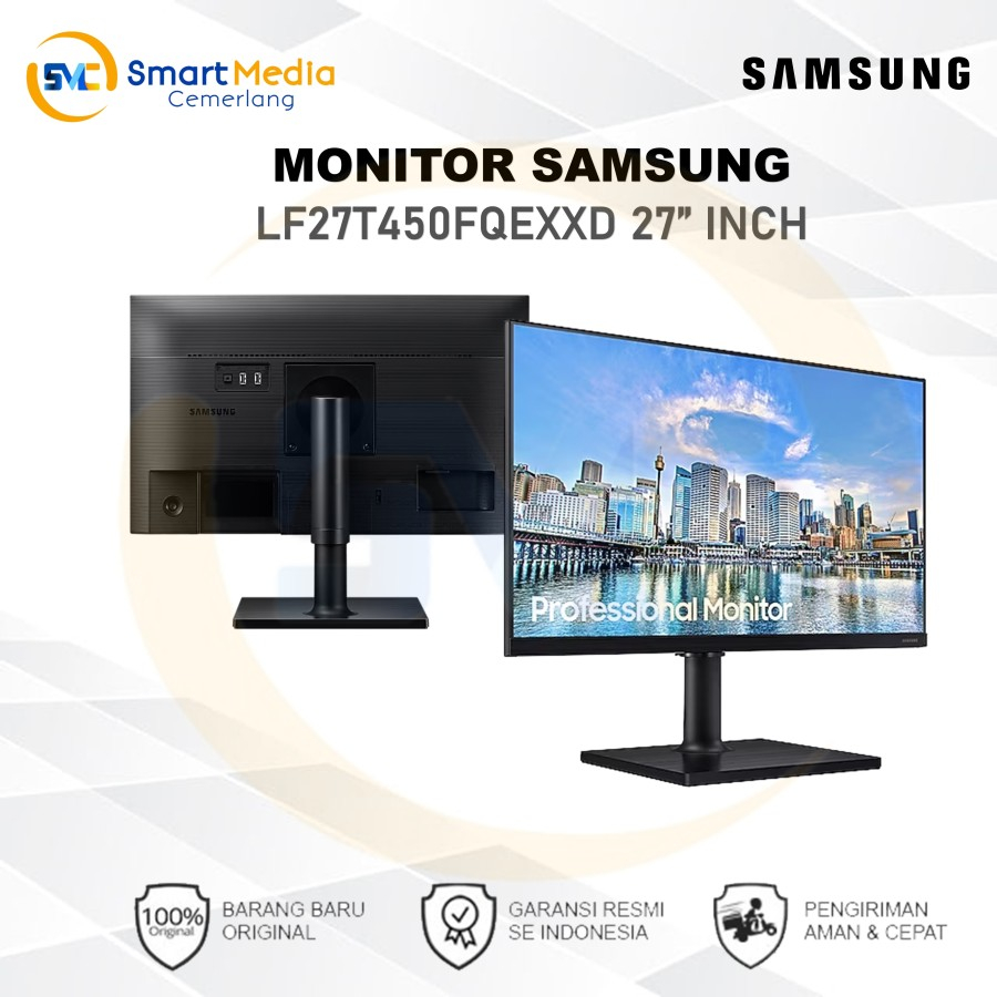 Monitor Samsung 27" LF27T450FQEXXD 75Hz FHD IPS Bezel-less Monitor