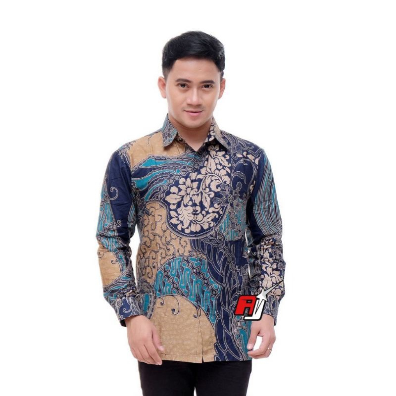 BAJU BATIK KATUN PREMIUM LAPIS FOURING SLIMFIT KEMEJA PANJANG PANGERAN BATIK M L XL XXL XXXL