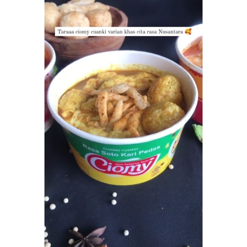 

BARU!!!! Ciomy Cuanki Soto Kari Pedas cup