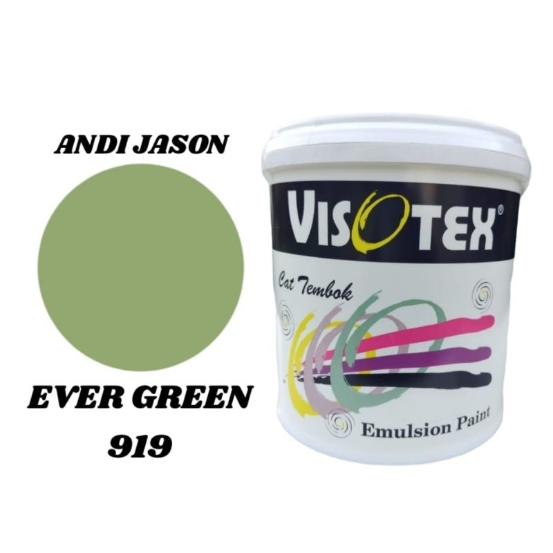CAT TEMBOK VISOTEX KEMASAN 4.5KG NO 919 EVER GREEN