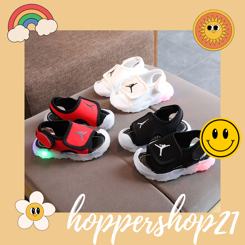 Joodi Sepatu Sandal With LED Sepatu Anak Import Size 15-26 Usia 1-3 Tahun sandal anak perempuan impo