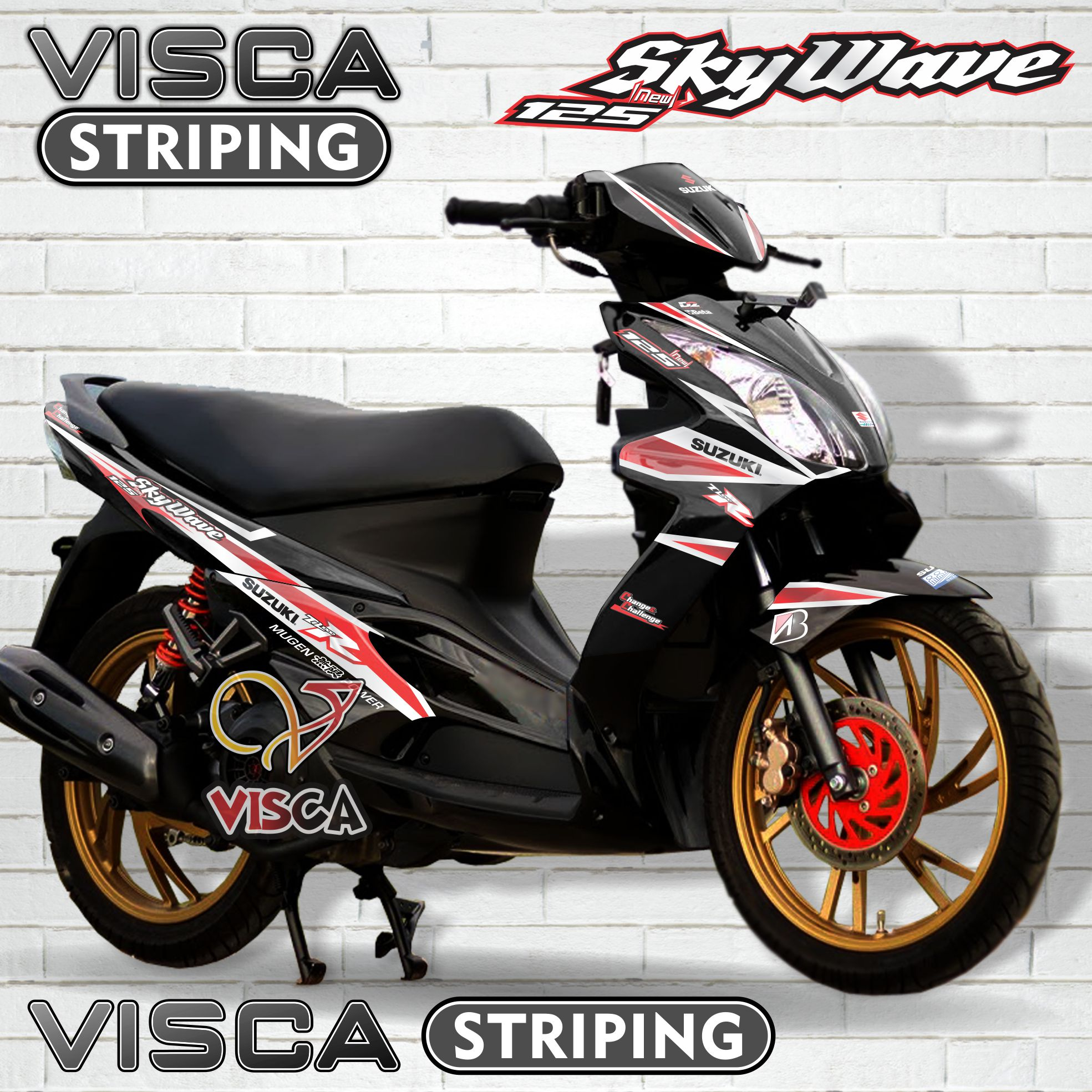 Decal Skywave Full Body - Stiker Skywave Full Body - Dekal Skywave Full Body - Striping Skywave Vari