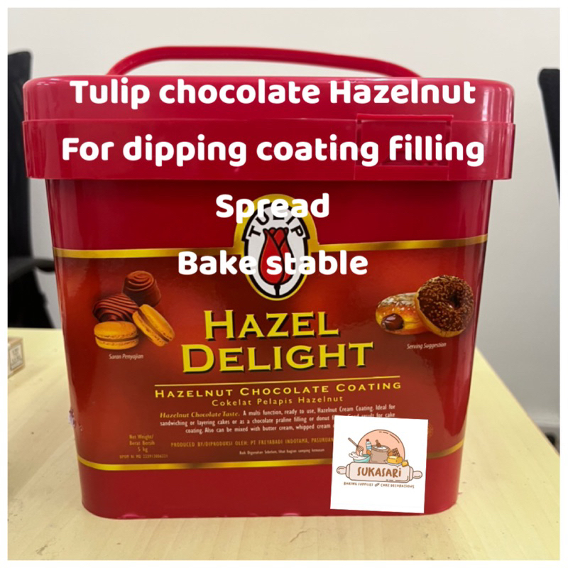 

Tulip Hazelnut Chocolate coating chocolate 250gr coklat coating spread