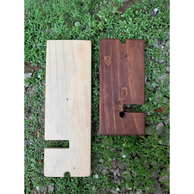 wood stand phone ( tatakan hp kayu)