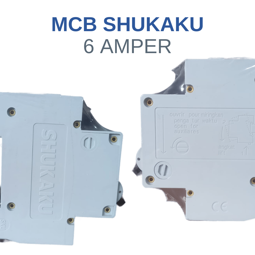 MCB 6A SHUKAKU MCB 6 AMPERE SAKLAR LISTRIK 1 PHASE MCB SHUKAKU 6 AMPER