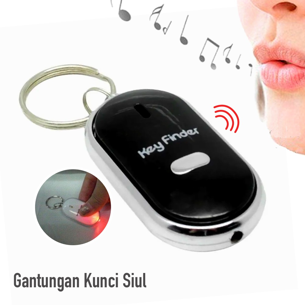 Gantungan Kunci Siul Anti Hilang Key Finder - QF199 - Black