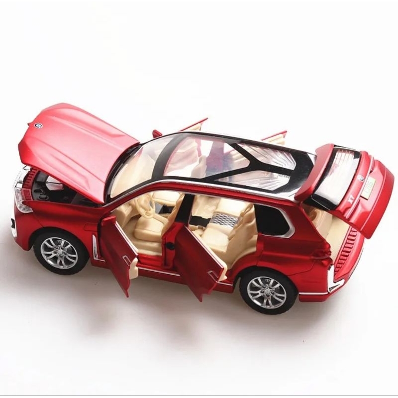 Diecast Mobil BMW X7 Miniatur Die-cast Mobil Mobilan Pajangan 1:32