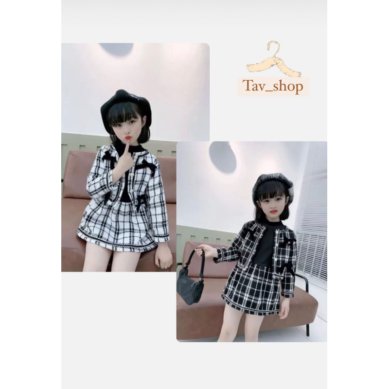 Dress Korea Anak warna Hitam