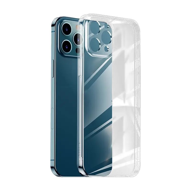 Airbag Square Clear Case With Protect Camera Softcase iPhone 6s 7 8+ XR XS 11 Pro 12 Mini 13 14 Plus ProMax