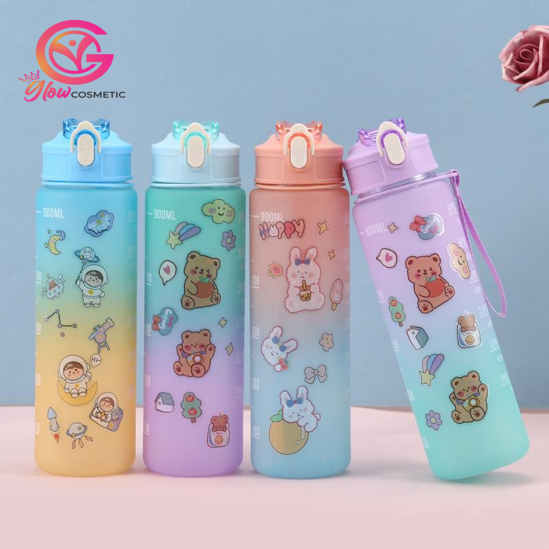 BOTOL MINUM GRADASI 900ML (FREE STIKER)