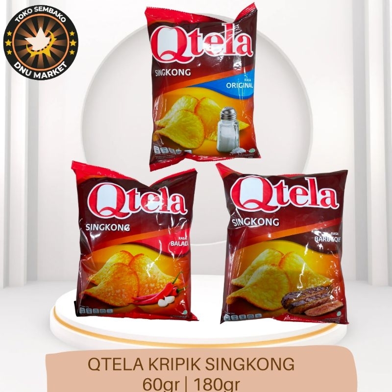 QTELA KERIPIK SINGKONG RASA ORIGINAL | QTELA KERIPIK SINGKONG RASA BALADO | QTELA KERIPIK SINGKONG R