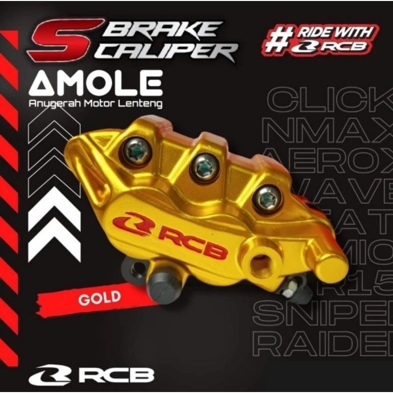 Brake Caliper Pala Babi Kaliper Depan RCB S Series Yamaha NMax Aerox 155