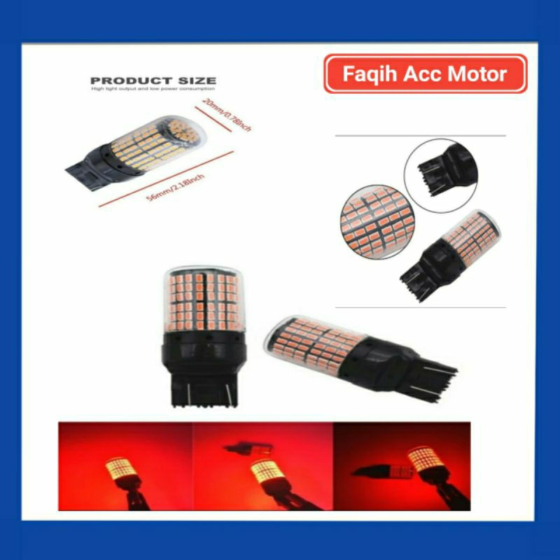 Lampu Bohlam Rem Stop Mobil Led T20 Tancap JAZZ MOBIL BRIO CRV BRV