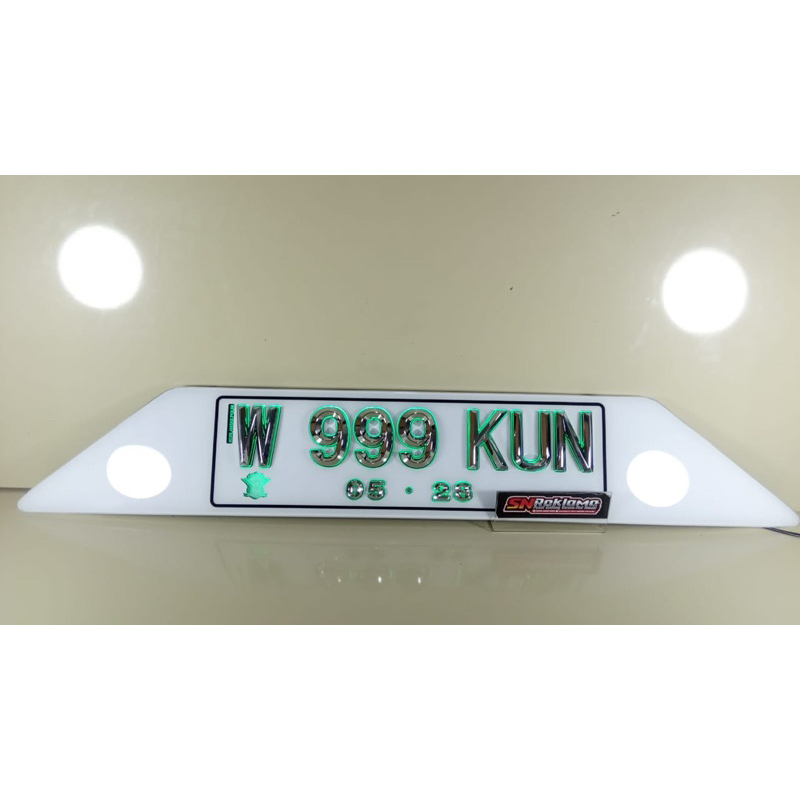 Raja PLAT NOMOR LED MOBIL SUPER awet 5 th ANTI BELI 2X KUALITAS BERGARANSI BARU, AWET &amp; TAHAN LAMA, Anti Embun Air, Led Anti Cepat Mati