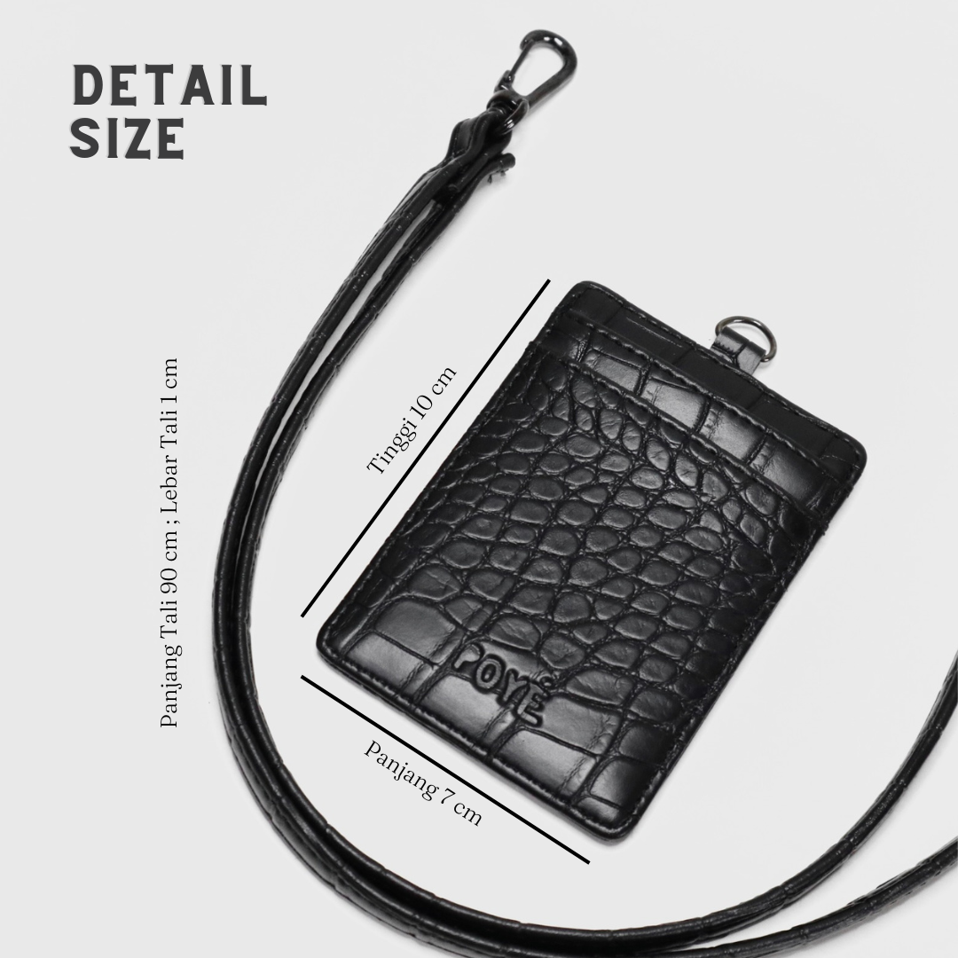 

Loopy Lanyard ID Card Holder Name Tag / Lanyard Pria Wanita / Name Tag Croco/ Card Holder