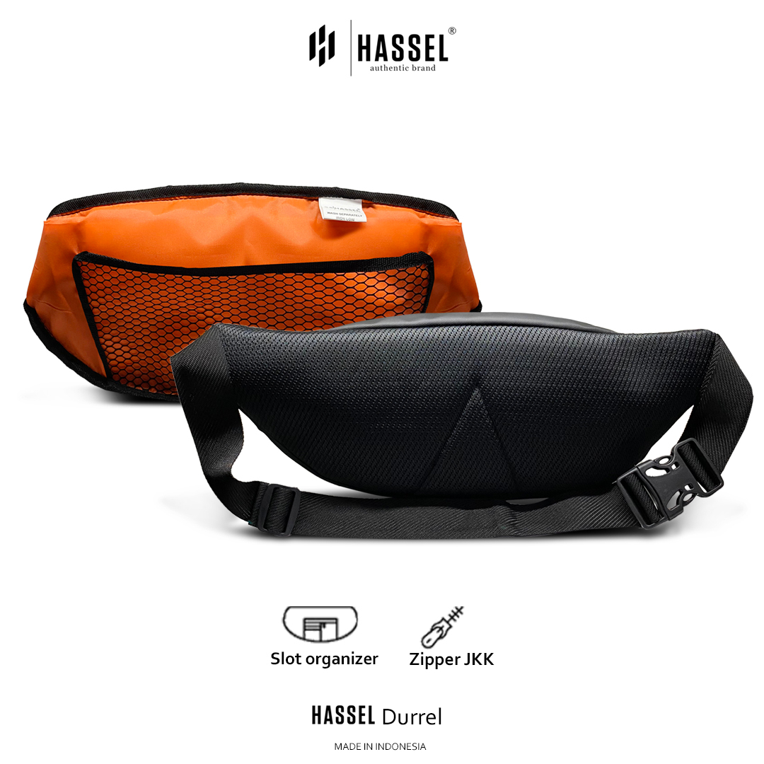 Tas Selempang Pria Hassel Durrel - Tas anti air / Tas Water Resistance / Tas Waist Bag Pria / Tas Selempang Wanita / Tas Slempang Pria atau Wanita / Tas Original / Tas Slempang Pria