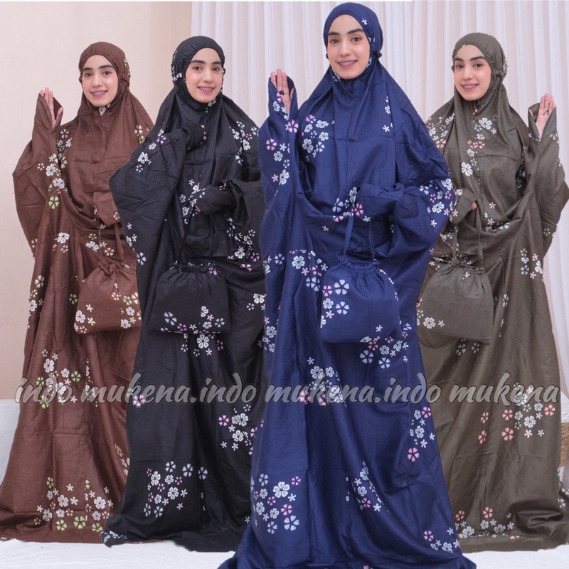 Mukenah LAJURAN Mukena Bali Adem Terusan Dewasa Jumbo