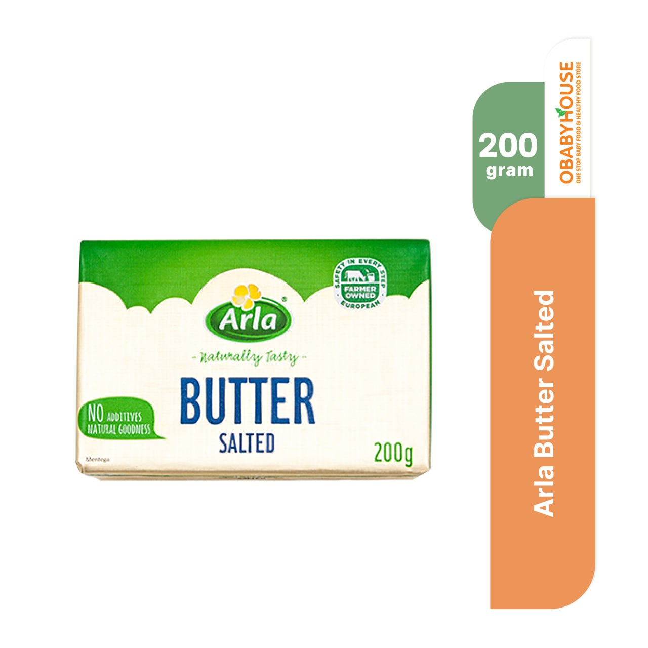 Arla Butter Salted 200 gr  (ED : 08/2023)