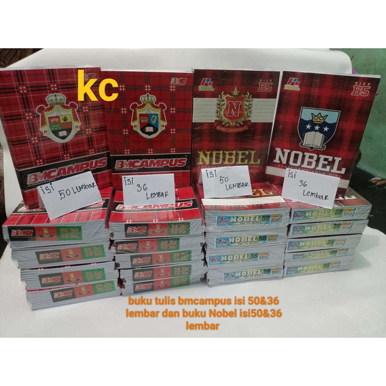 

buku tulis murah BMCAMPUS isi 50 lembar -harga 1 pack