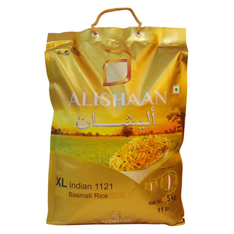 

Beras India Alishaan Sella Beras Basmati/Basmati Rice/Beras India Premium 5KG