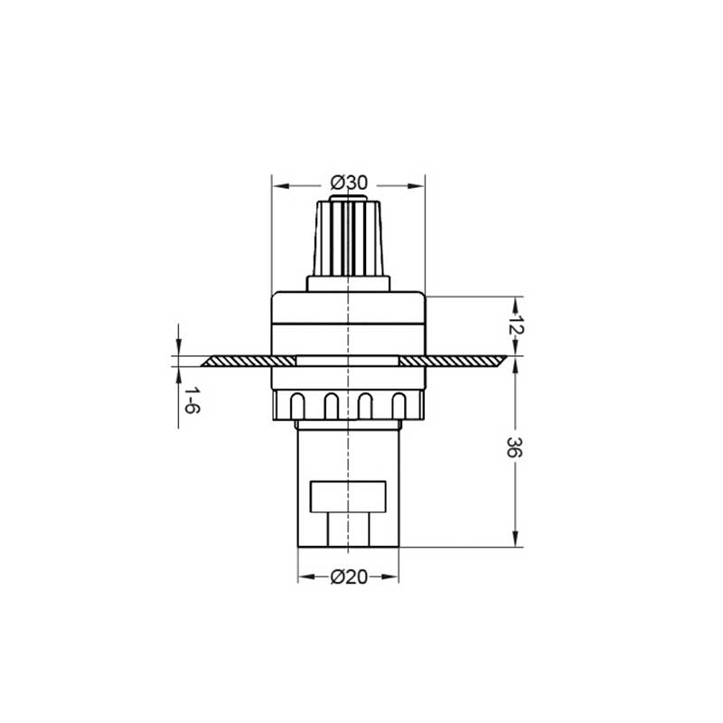 Potensiometer Converter 5K Converter Panel Inverter VSD VFD 22mm Pontentiometer