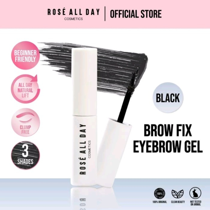 ROSE ALL DAY FIX EYEBROW GEL IN BLACK EYEBROW POMADE EYEBROW KIT