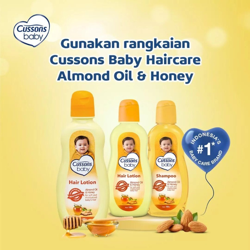 QEILA - Cussons Baby Hair Lotion - Losion Rambut Bayi Ukuran 50 ml &amp; 100ml