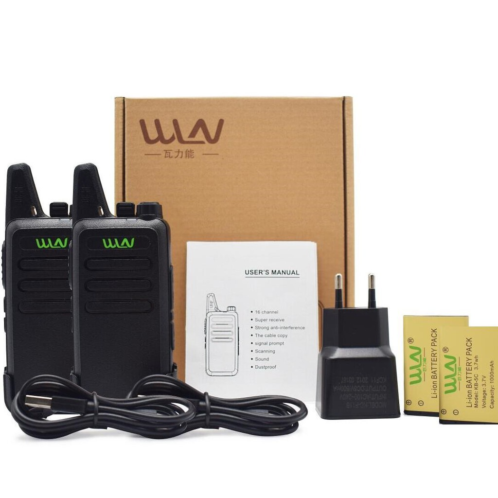 Walkie Talkie 2 Unit HT WLN UHF TwoWay WLN KD-C1 CI Handy Talky Mini Walkie Talkie jarak jauh murah