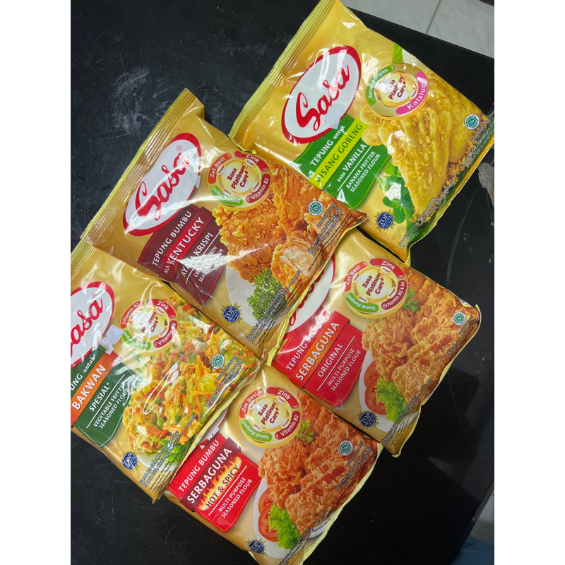 

Sasa Tepung Serbaguna/Kentucky/Hot&Spicy/Pisang Goreng/Bakwan