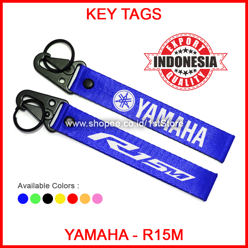 HIGH QUALITY GANTUNGAN KUNCI YAMAHA R15M PREMIUM KEYCHAIN LOGO YZF R15 M WGP 60TH AKSESORIS VARIASI 