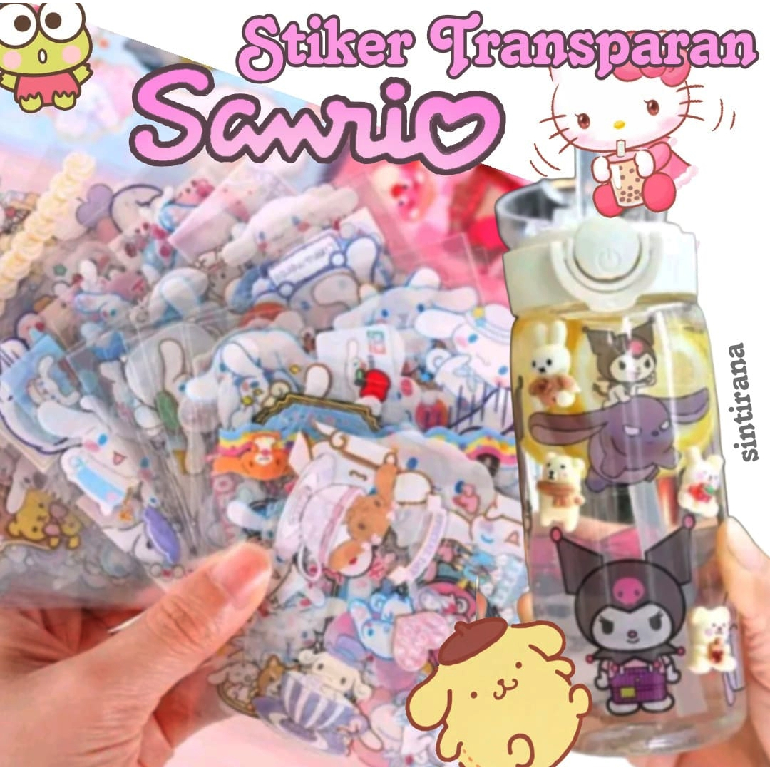 

Stiker Sanrio Kawaii Transparant Sticker Sanrio Deco HP