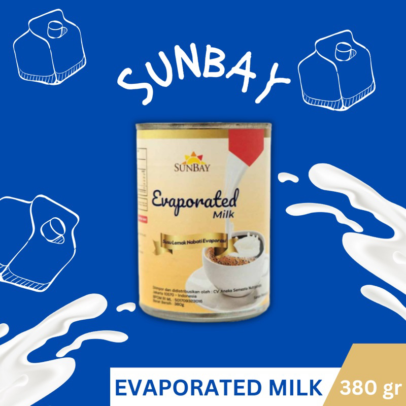 

Sunbay Evaporated Milk 380gr / Susu Evaporasi Sunbay