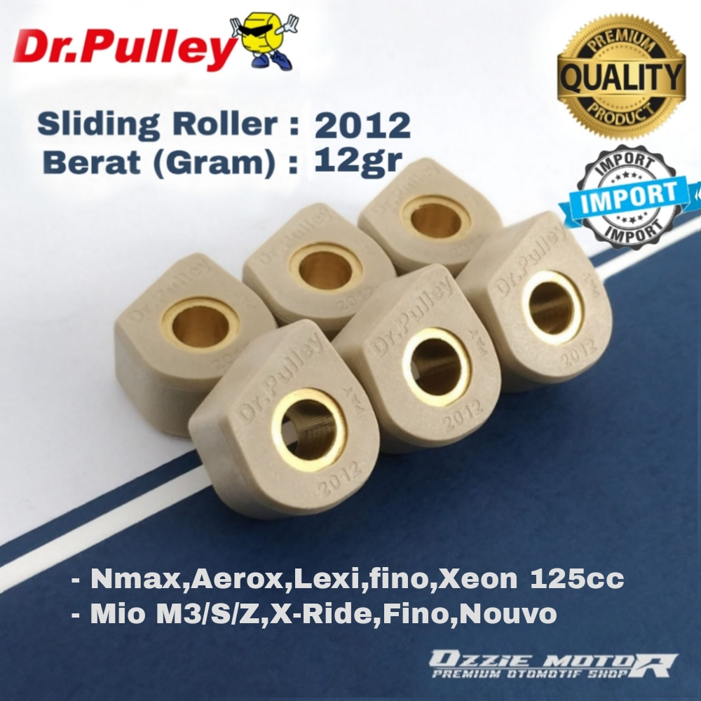 DR PULLEY 2012 SLIDING ROLLER N-MAX AEROX LEXI MIO XEON X-RIDE 9gr s/d 13gr