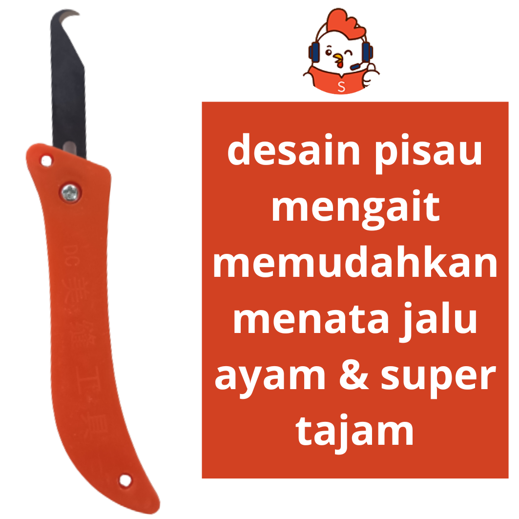 pisau rautan jalu model lipat premium zeorfarm