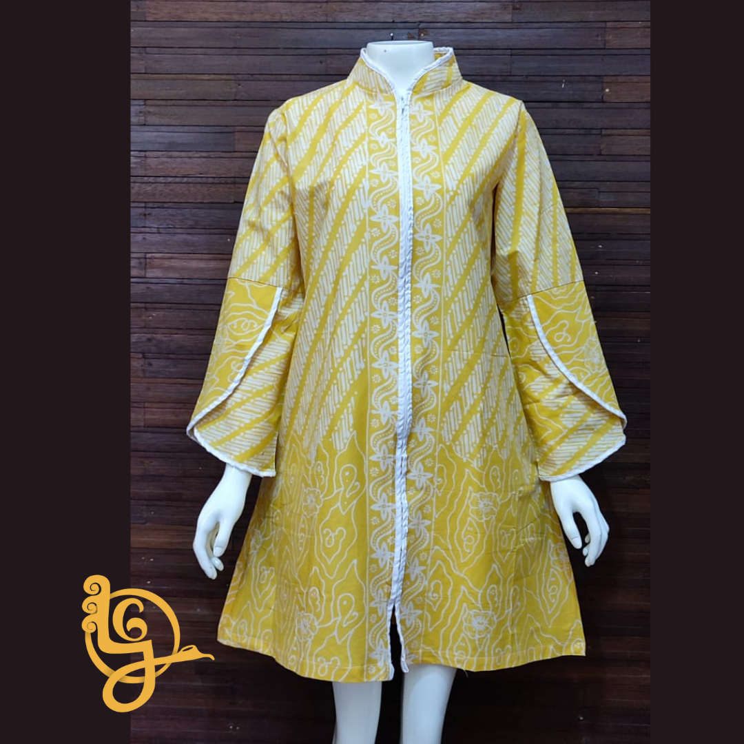 TUNIK SAMITHA 04 | TUNIK BAJU KERJA BATIK CAP GARUTAN SERAGAM KANTOR - LANGITJUA BATIK SOLO