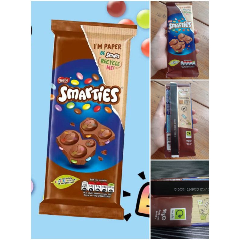 

Nestle Smarties Chocolate 90g Product UK
