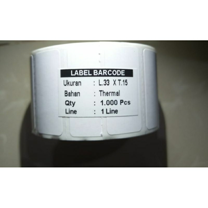 

Hi Quality Thermal Top Coted LABEL BARCODE 33 x 15 GAP 1LINE