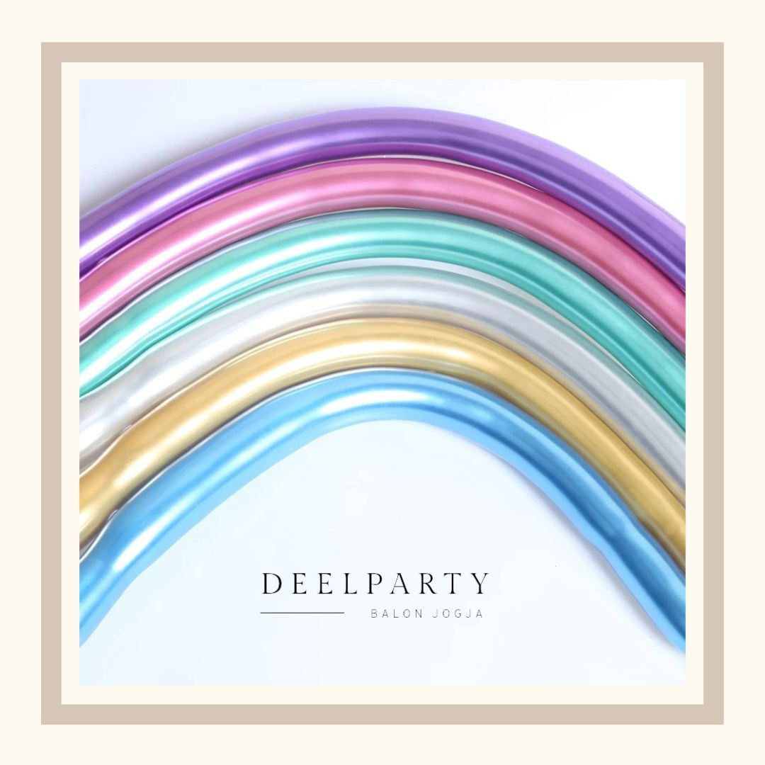 Balon latex chrome twist