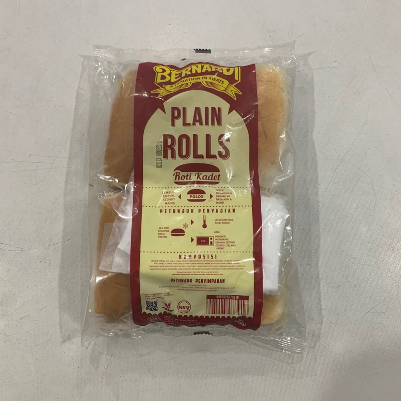 

Bernardi Plain Rolls - Roti Hotdog isi 6