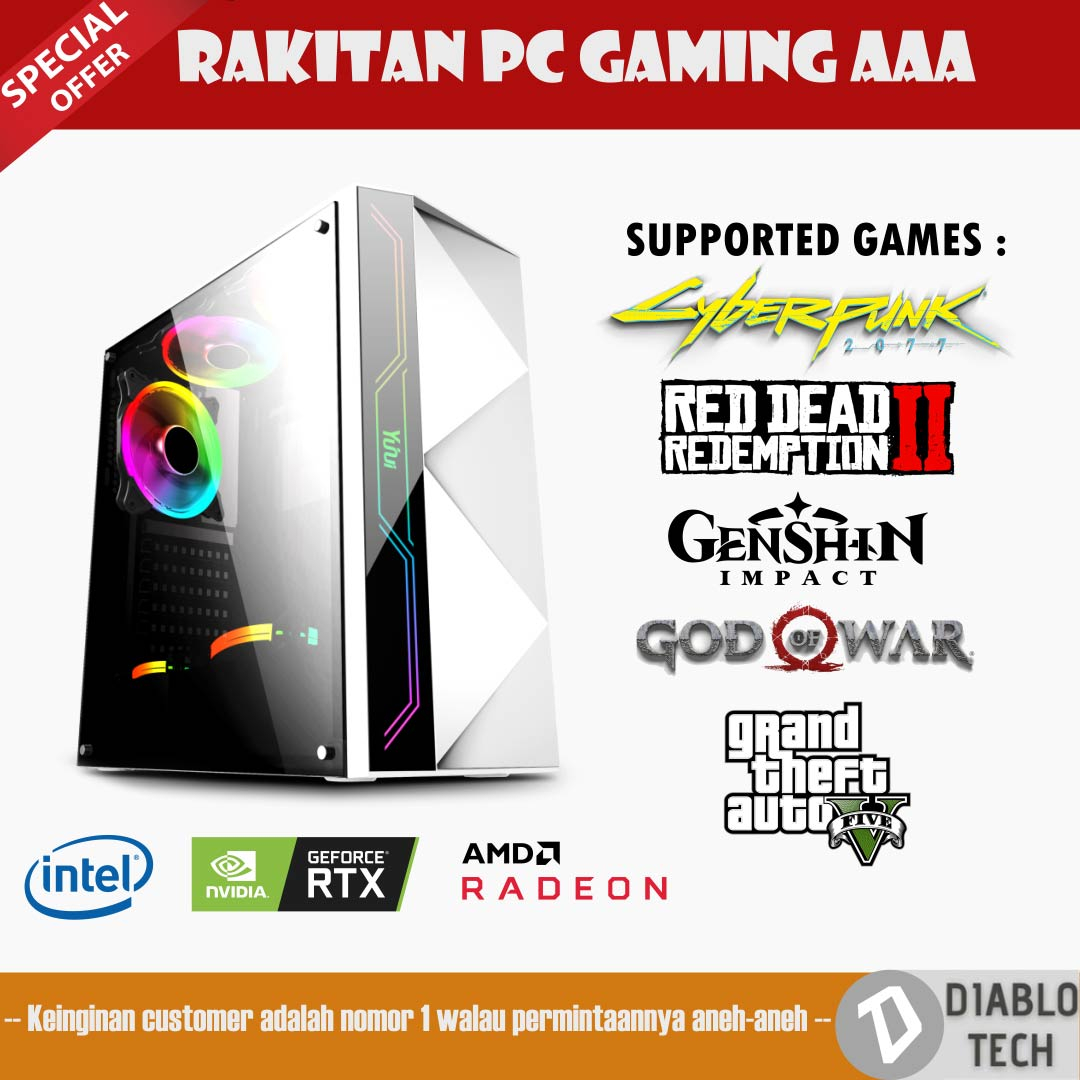 PC GAMING GAME BERAT LIVESTREAMING EDITING DLL, FT i3 GEN 12 | RTX 2060super | 16GB RAM