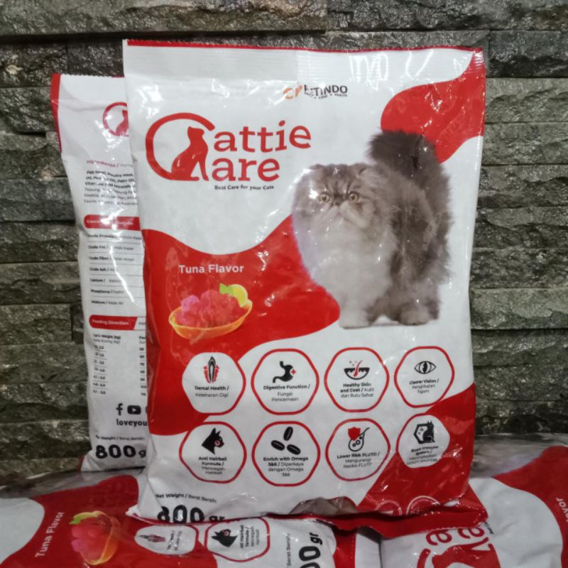 Cattie Car Tuna Adult  Catfood Paket 8kg(isi 800gr×10) - or catfood kucing dewasa rasa tuna cattie car