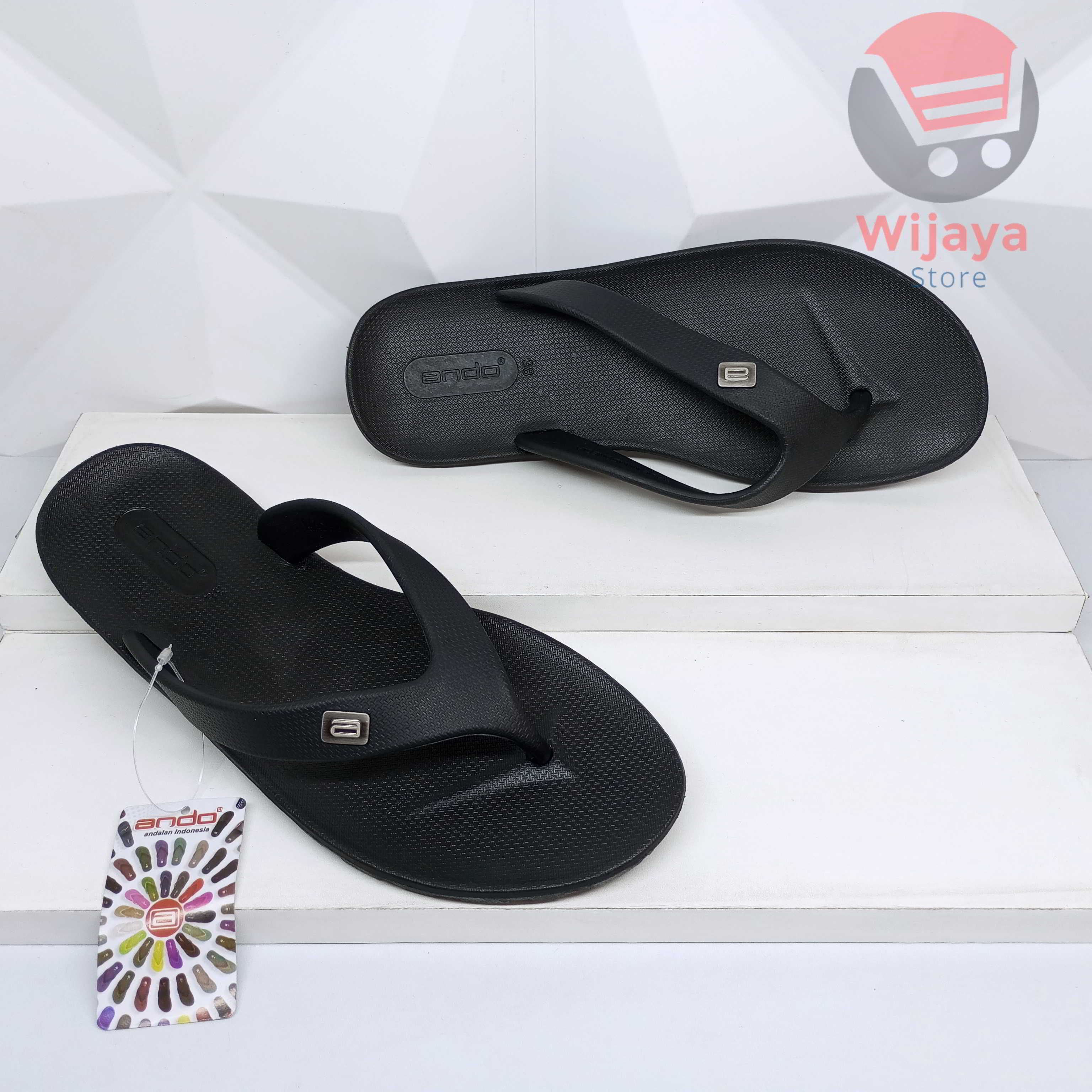 Sandal Pria Ando Viral Sendal Jepit Flip Flop Karet Cowok Laki-Laki Desain Trendy dan Berkualitas