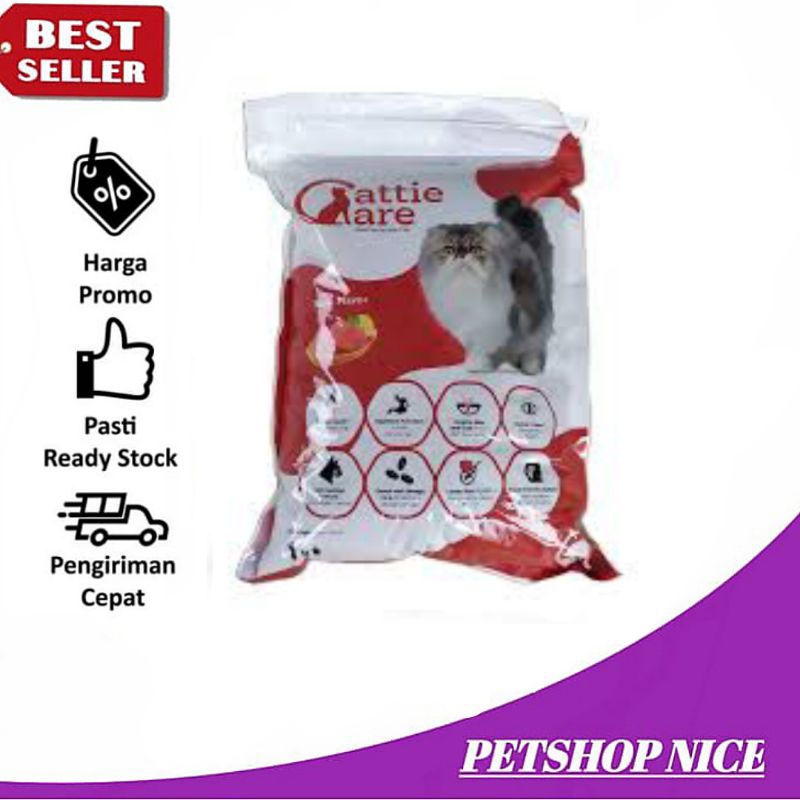 Makanan Kucing Cattie Care 800gr Makanan Kucing Dewasa rasa Tuna