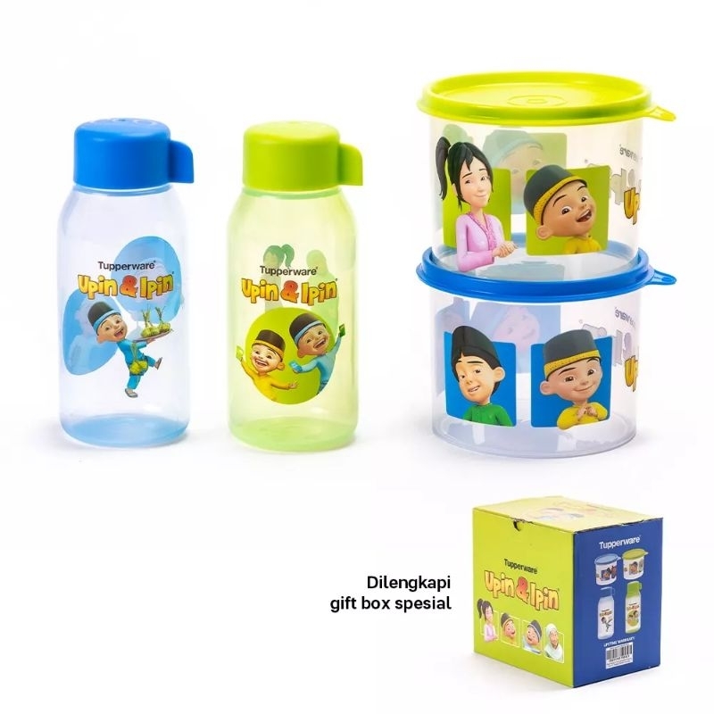 TUPPERWARE SET BOTOL DAN TOPLES | TEMPAT PENYIMPANAN MAKANAN DAN KUE TUPPERWARE