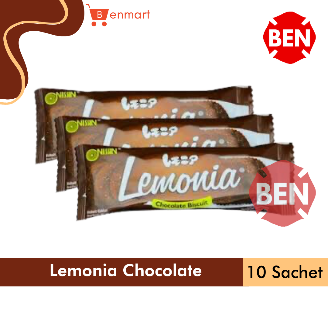 

Biskuit Lemonia Chocolate 1 Renceng 10 Sachet Nissin Coklat Biscuit