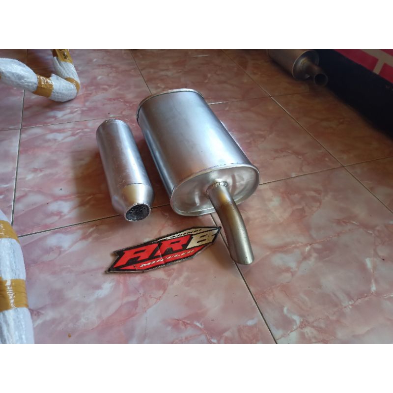 Gratong Tabung Standar Knalpot Mobil Sedan Universal Dan Resonator Knalpot Mobil Sedan Bensin