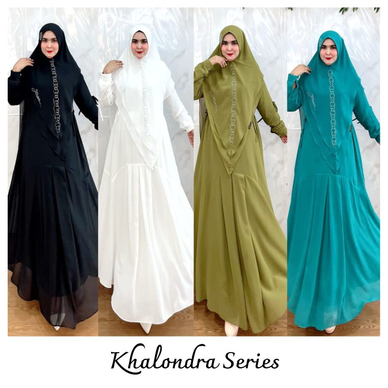 KHALONDRA SERIES SYARI BY JUANA MODE GAMIS JUMBO POLOS