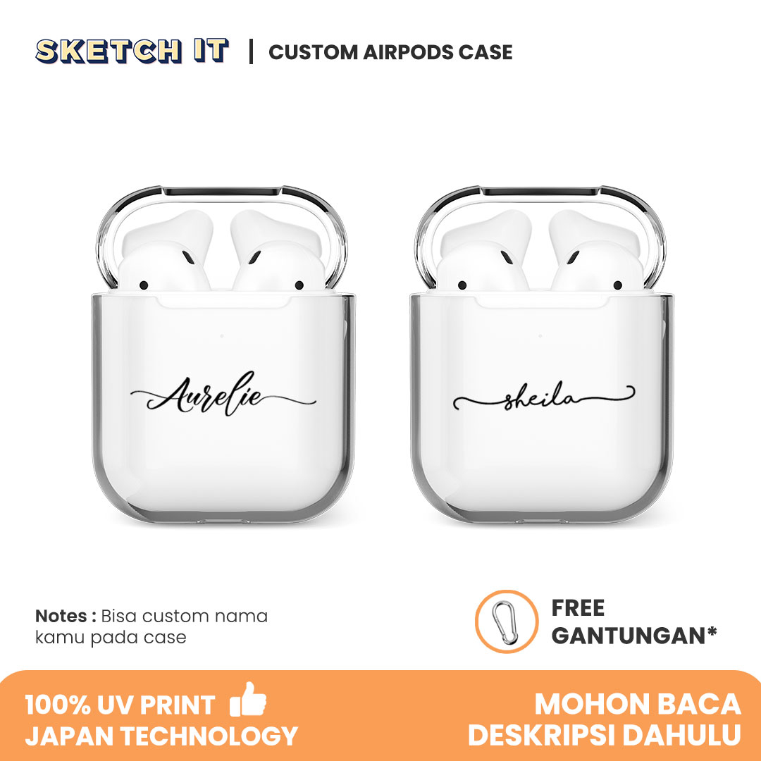 Custom Airpods Case Gen 1 2 3 Airpods Pro Airpods Pro 2 Custom Nama Aesthetic