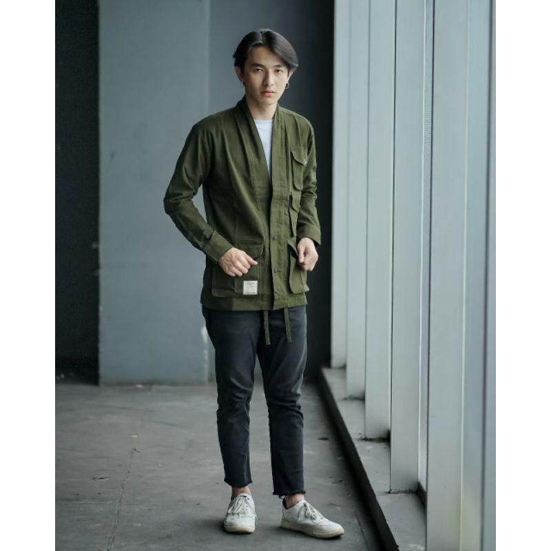 JACKET KIMONO POCKET BASIC WOLVPACK STREETWEAR