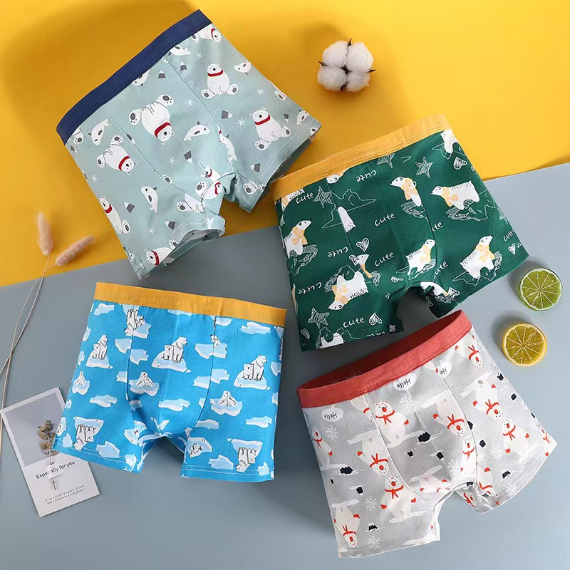 Boxer anak laki-laki Celana dalam CD celana dalam anak laki-laki katun (M-111)